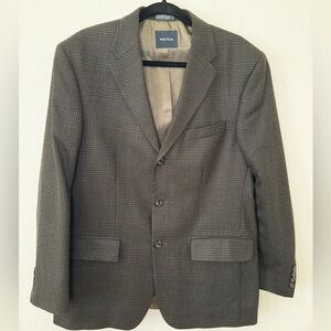 Nautica 40R Blazer/Sports Coat Lambs Wool
